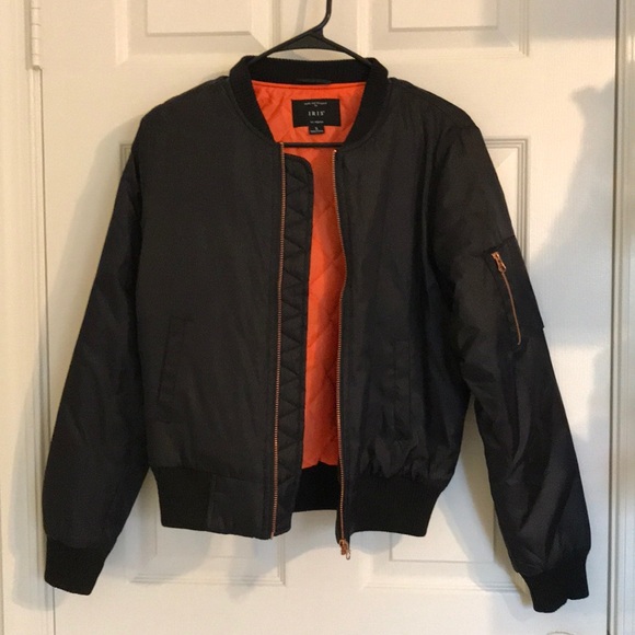 iris Jackets & Blazers - Black Bomber Jacket